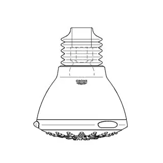 LIXIL 28448IR0 SHOWER HEAD 28448IR0 POWER