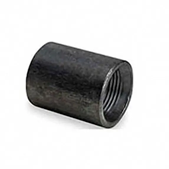 Capitol Manufacturing 11109013 Line Coupling 1-1/4 Blk Stl Thrd - Recessed - Taper Tapped