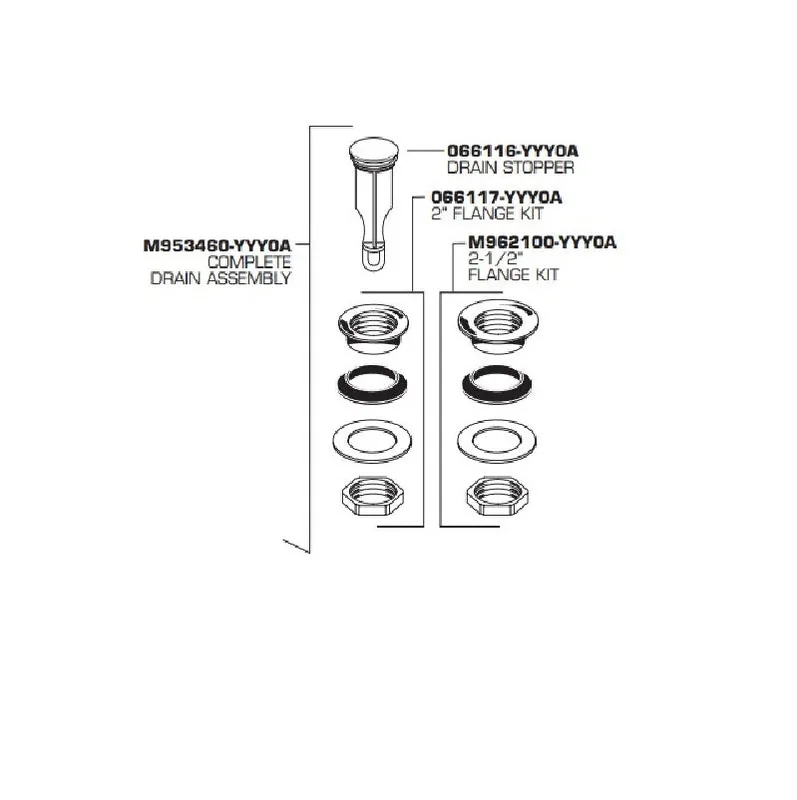 Porcher M953460-2950A Complete Drain Assem BN