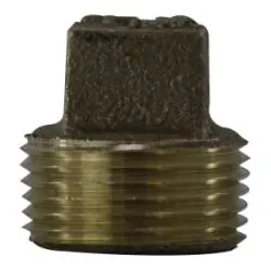 Midland Metal MFG 44653LF Plug 1/2 BRS SQ Head Cored 1200# Thrd Lead Free