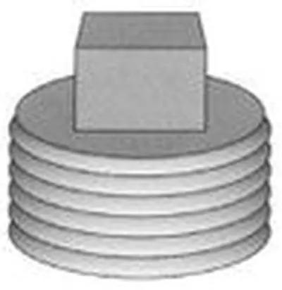 PASCO 7422 3/8 BR SQ HD PLUGS