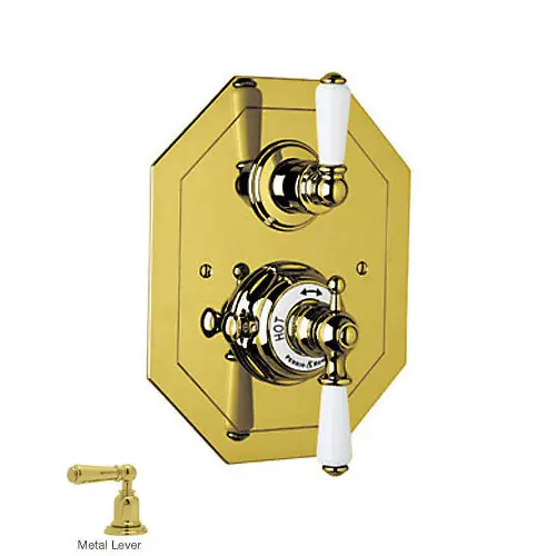 Rohl U.5555L-EG/TO Trim Octagonal Concealed Thermostatic Edwardian