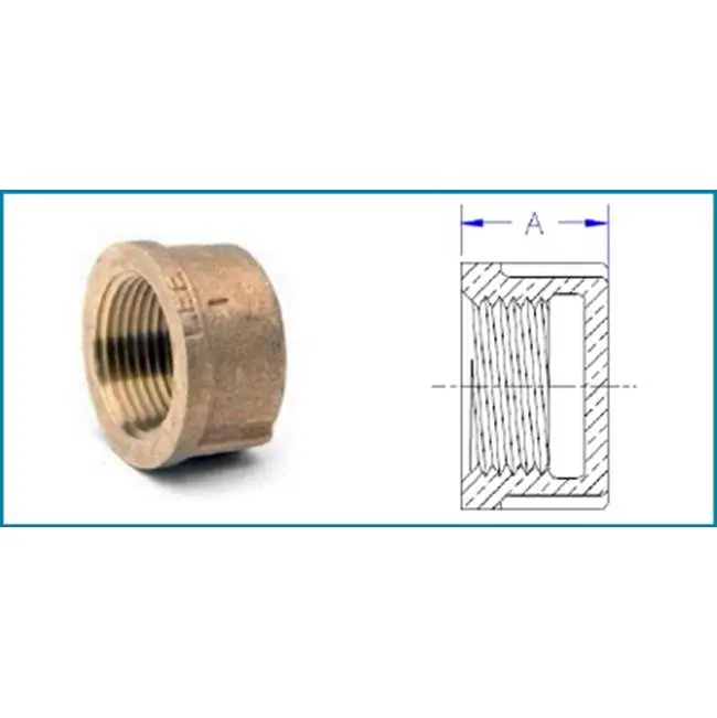 MATCO NORCA INC DB-CA04LF CAP 3/4 BRS 125# THRD 60-155-0100LF LEAD FREE