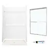 MULTI VENDOR KIT PARENTS SVP3448010-M44570NC SHOWER KIT POWER NICKEL/CLEAR GLASS