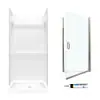 Multi Vendor Kit Parents SVP3636010-M32570NC Shower Kit Power Nickel/Clear Glass
