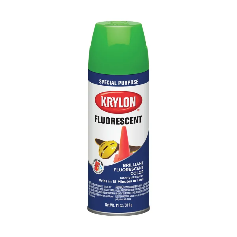 DIVERSIFIED BRANDS K03106007 PAINT 16 OZ GREEN SPRY K03106 FLUORESCENT GREEN 11 OZ NET