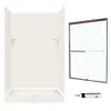 Multi Vendor Kit Parents SSP3448018-M46570BC Shower Kit Bronze/Clear Glass