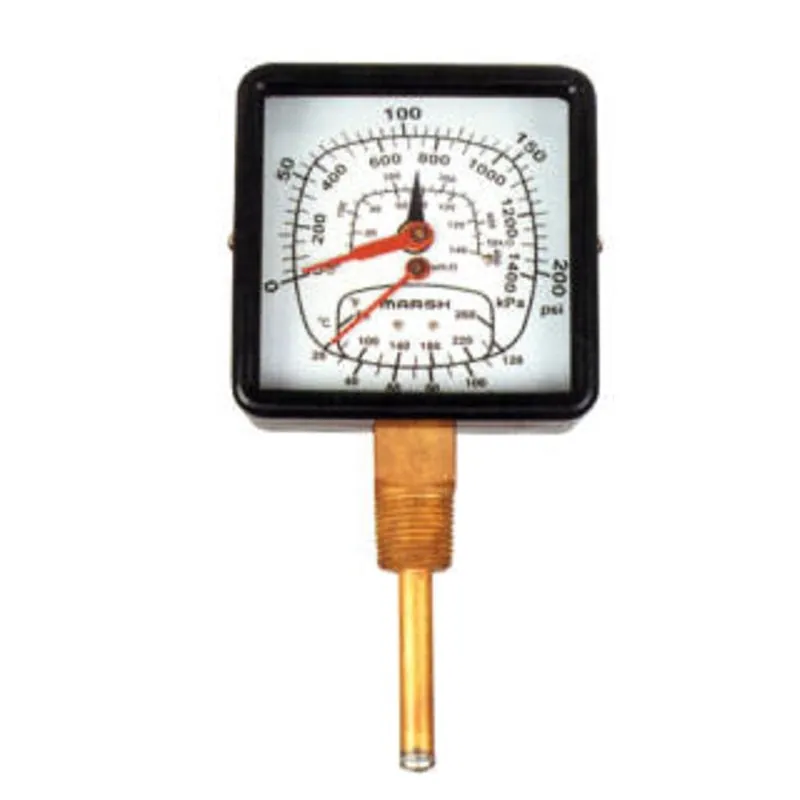 H J KIRBY CORP. 12132 TRIDICATOR 3-1/2 SQ 1/2 BTM 0-60 PRSSR 60-260 TEMP Y22002