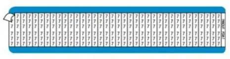 PANDUIT CORP PCM-1 Pre-Printed Label 0.25 In W x 1.5 In L 1 Label Green Pack 25