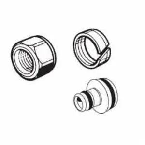 REHAU 200546-001 Manifold Outlet Brass for Use with Raupex PEXa Pipes and Pro-Balance Brass Heating Manifold
