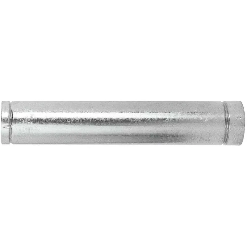 Selkirk 105012 B-Vent Pipe 5 x 12 Natural Gas Aluminum Inner & Galvanized Steel Outer