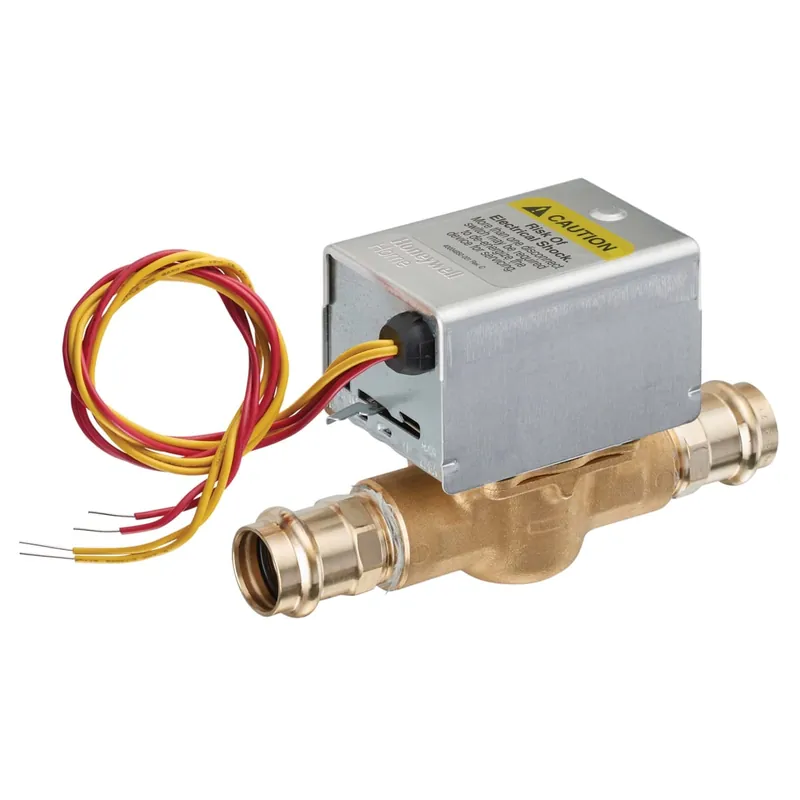 Resideo V8043E1413/U 24 Vac 1 in Pro Press QuickFit Zone Valve with 18 in lead wires and end switch