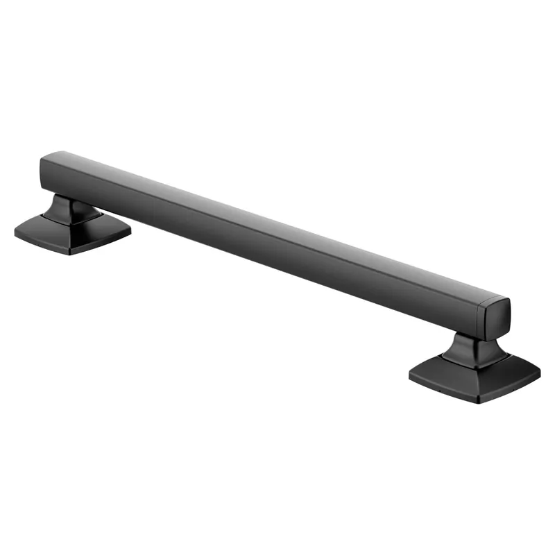 Moen YG5118BL Voss Matte Black 18 Designer Grab Bar