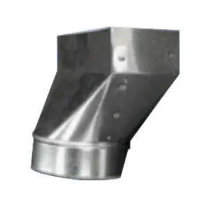Gray Metal 10X4X8-110R Straight Register Boot 10 x 4 x 8