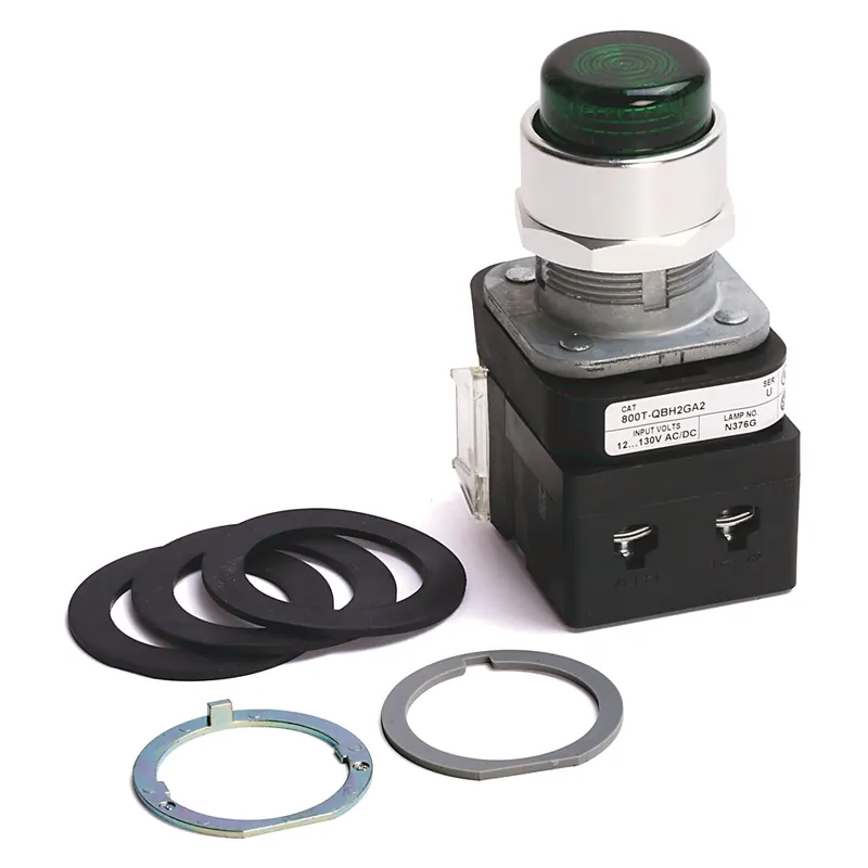 Rockwell Automation 800T-QBH2G Momentary Contact Push Button Green LED 12-130V AC/DC