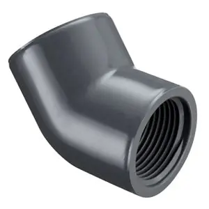 Spears 819-025 2-1/2 PVC 45 ELBOW FPT SCH80
