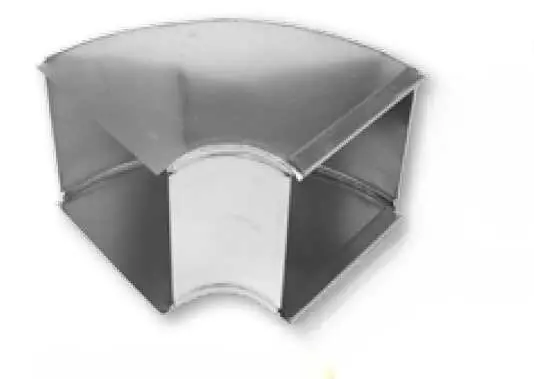 Gray Metal 10X8-122SD Long Way Trunk Elbow Square Throat Slide Drive 10 x 8