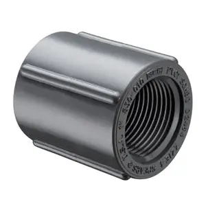 Spears 830-002 1/4 PVC Coupling FPT SCH80