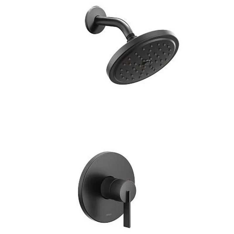 Moen UT2262EPBL Cia One Handle Single Function Shower Faucet in Matte Black (Trim Only)