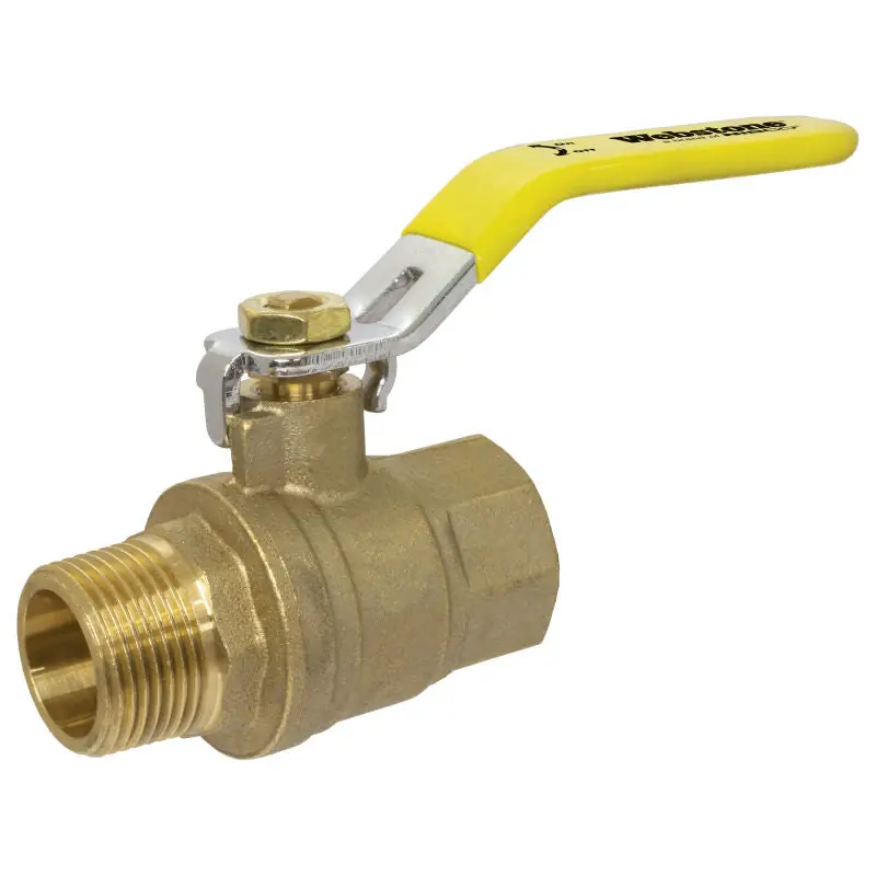Webstone H-40532W Lead-Free Full Port Brass Ball Valve MIP x FIP