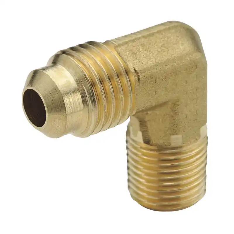 Holyoke Fittings 49-42 Brass 90 Degree Elbow 1/4 x 1/8 Flare x MPT