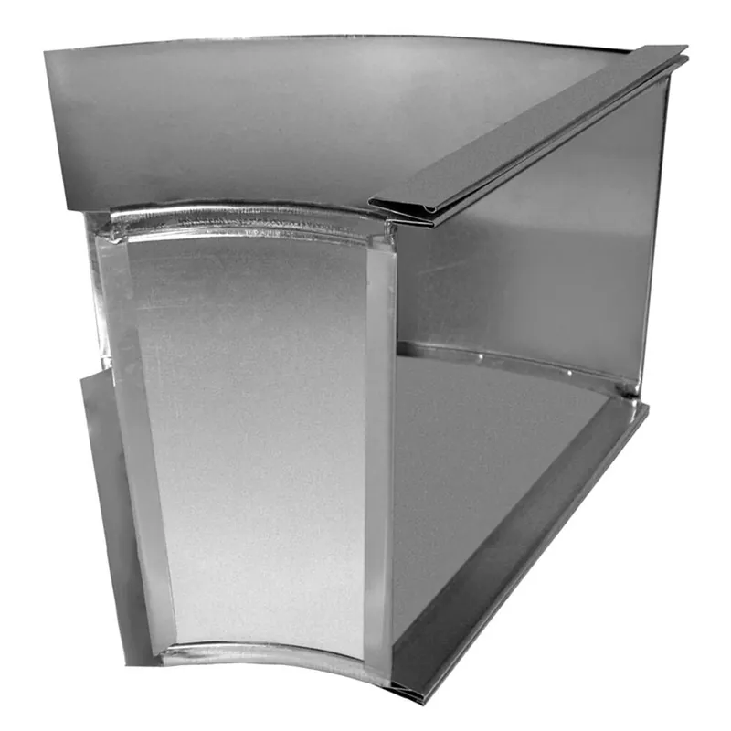 Gray Metal 18X8-123SD Long Way Trunk Elbow Angle Square Throat Slide Drive