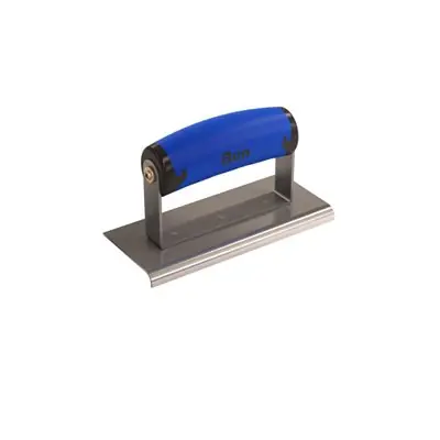 Bon 62-437 Stainless Steel Sidewalk Edger - 6 x 2 1/2 - 1/4 Radius 3/8 Depth
