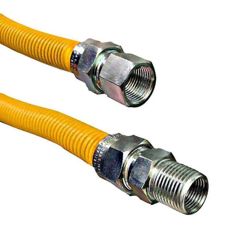 Jones Stephens G71159 1/2 x 48 in. FIPS Gas Connector with Fitting in Yellow