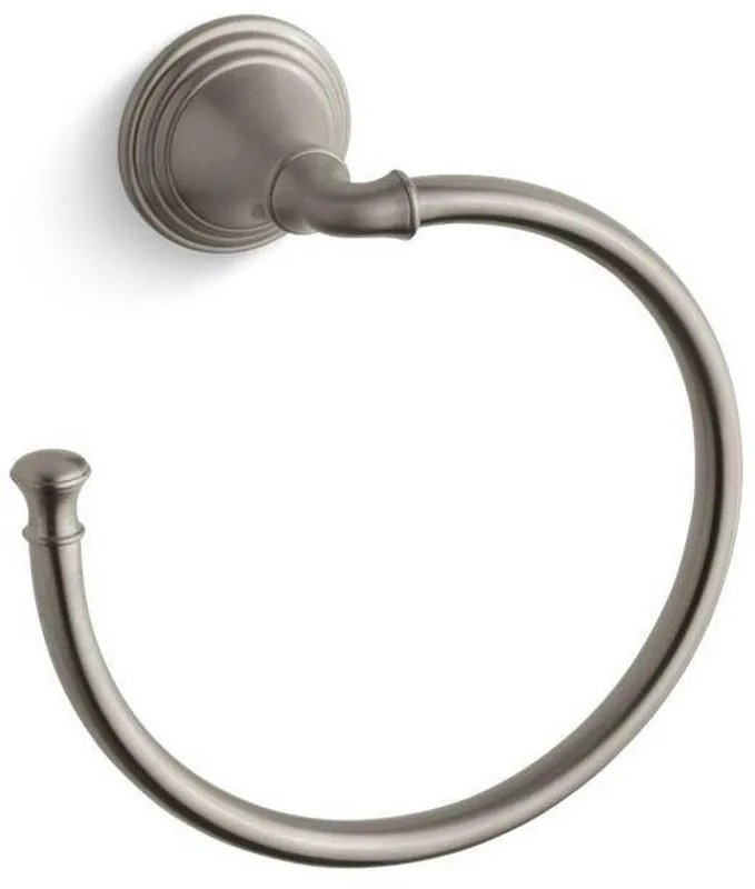 KOHLER 10557-BN Devonshire Round Open Towel Ring in Vibrant Brushed Nickel