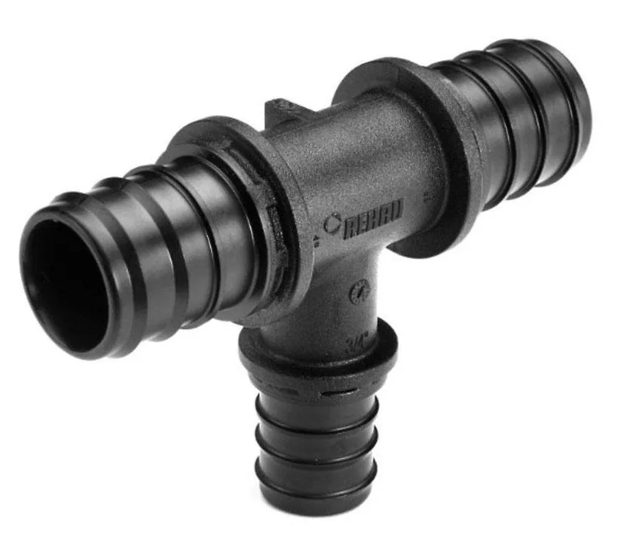 REHAU 104851-001 Everloc+ 3/4 x 1/2 x 1/2 in. Compression Reducing SDR 9 Polymer Tee