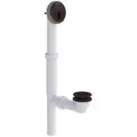 Watco 500-TQ-PVC-WI 601 Series 16 in. Metal Trip Lever Drain in Wrought Iron