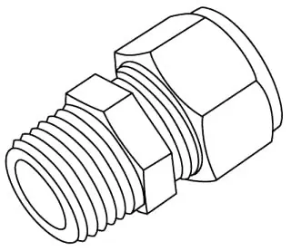 IPEX 438003 3/4 x 3/4 Male Adapter D1Xmpt Duratec