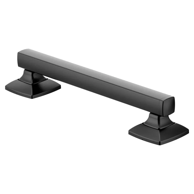 Moen YG5112BL Voss Matte Black 12 Designer Grab Bar