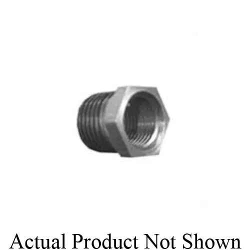 Billco AB.075X039 Hex Bushing, Steel, 3/4 x 3/8 in, NPTF, Black Oxide