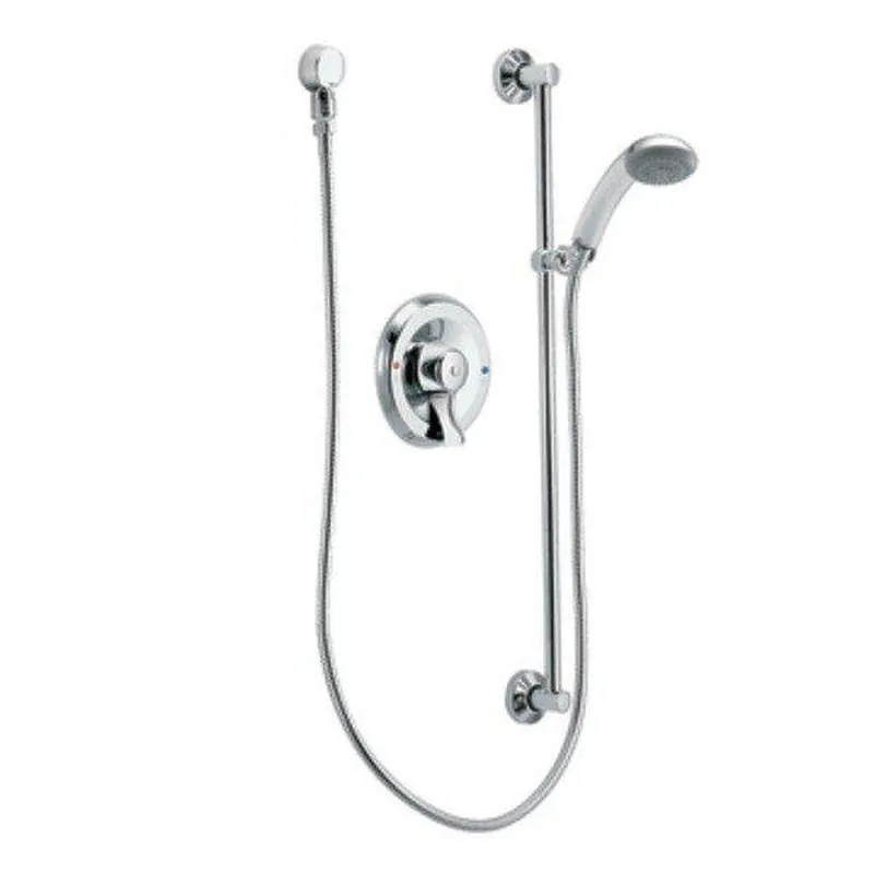 Moen T8346 Commercial 1.5 GPM Single Lever Handle Handheld Shower System in Polished Chrome