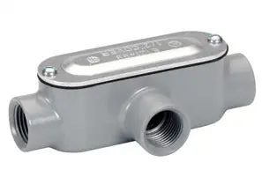 Bridgeport T-46CG Rigid and IMC Conduit Body Type T Aluminum Cover and Gasket Size 2 Inch
