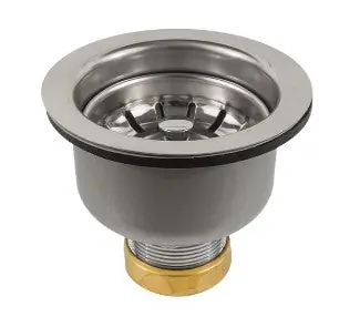 Jomar 300-006 Sink Strainer 300 Grade Stainless or Brushed Stainless Steel
