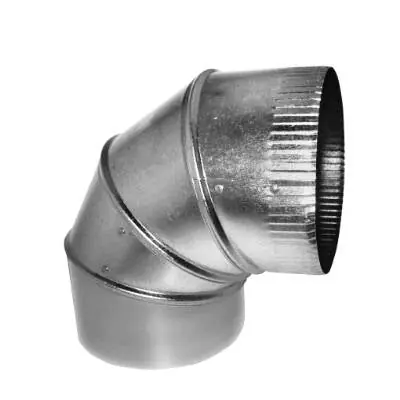 Gray Metal 6-30-302 90 Degree Adjustable Elbow 6 (Galvanized 30 Gauge)