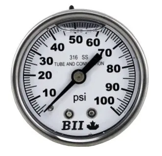 BOSHART PGSCBM-100-G Pressure Gauge 0-100