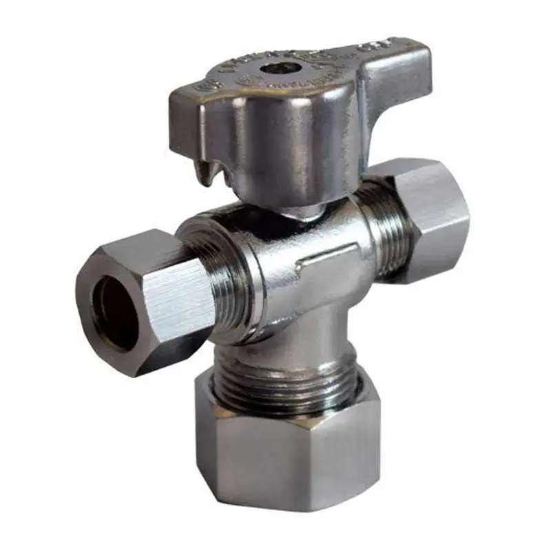 Legend Valve 114-804NL 5/8 x 3/8 x 3/8 Dual Stop Valve T-597NL