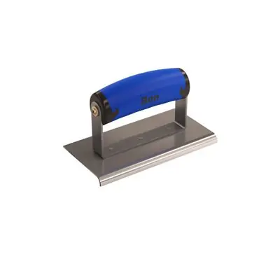 Bon 62-438 Stainless Steel Sidewalk Edger - 6 x 3 - 1/4 Radius 3/8 Depth