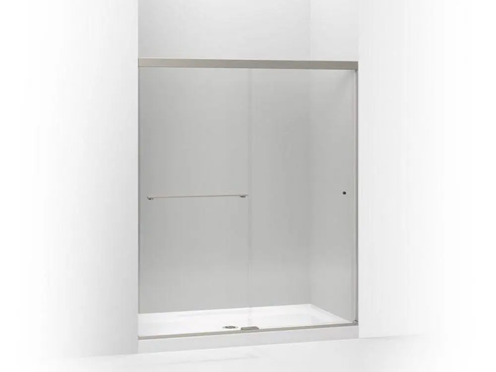 KOHLER 707200-L-BNK Revel 59-5/8 in. Sliding Shower Door with Crystal Clear Glass