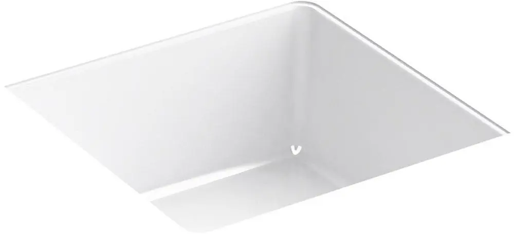 Kohler 8188-0 Verticyl 13-1/16 x 13-1/4 in. Square Undermount Bathroom Sink in White