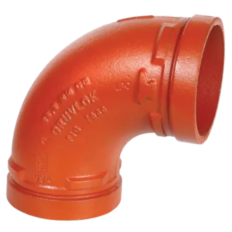 Gruvlok GVLF-7050-800-PNTD 8 90 Elbow - Painted - GR x GR