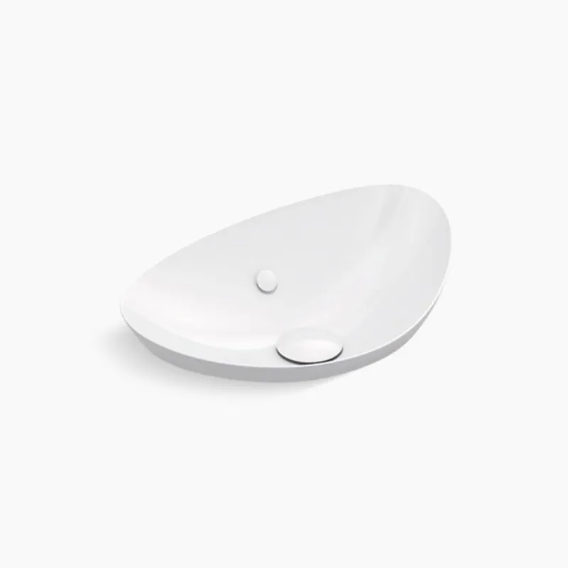 Kohler 20704-0 Veil 21-1/8 x 14-1/16 in. Oval Vessel Mount Bathroom Sink