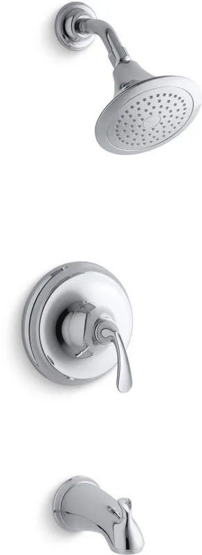KOHler TS10274-4-CP Forte® One Handle Single Function Bathtub & Shower Faucet in Polished Chrome (Trim Only)