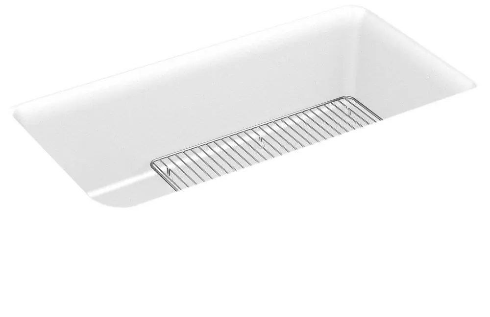 Kohler 8206-CM6 Cairn 33-1/2 x 18-5/16 No Hole Composite Single Bowl Undermount Kitchen Sink
