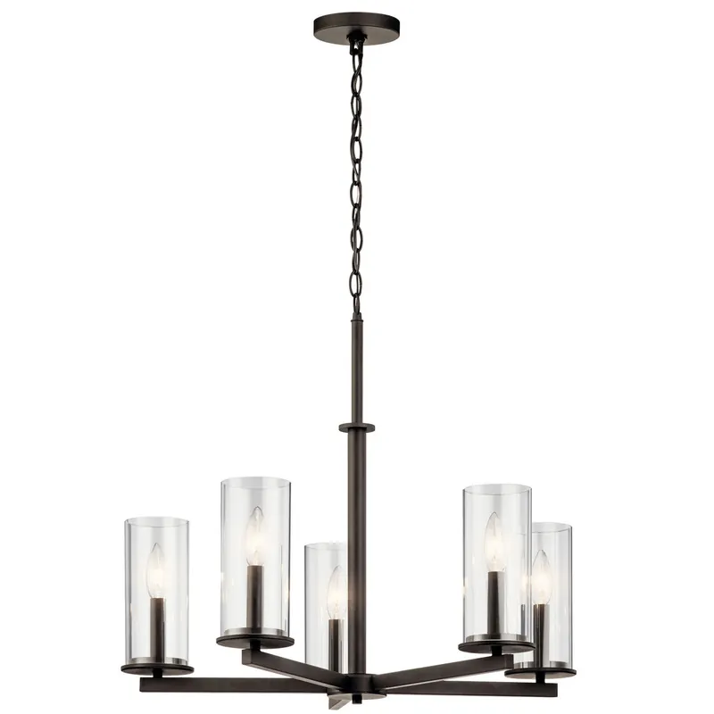 Kichler 43999OZ Crosby 22.25in 5 light Chandelier