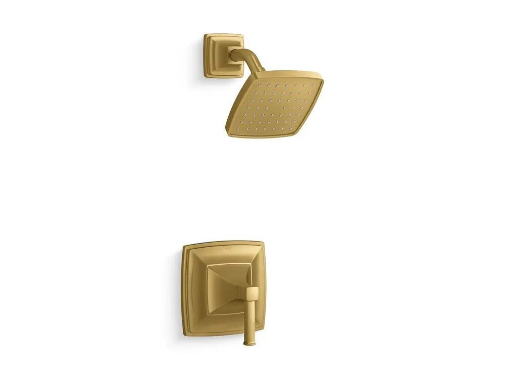 Kohler TS27404-4-2MB Riff One Handle Single Function Shower Faucet in Vibrant Brushed Moderne Brass (Trim Only)