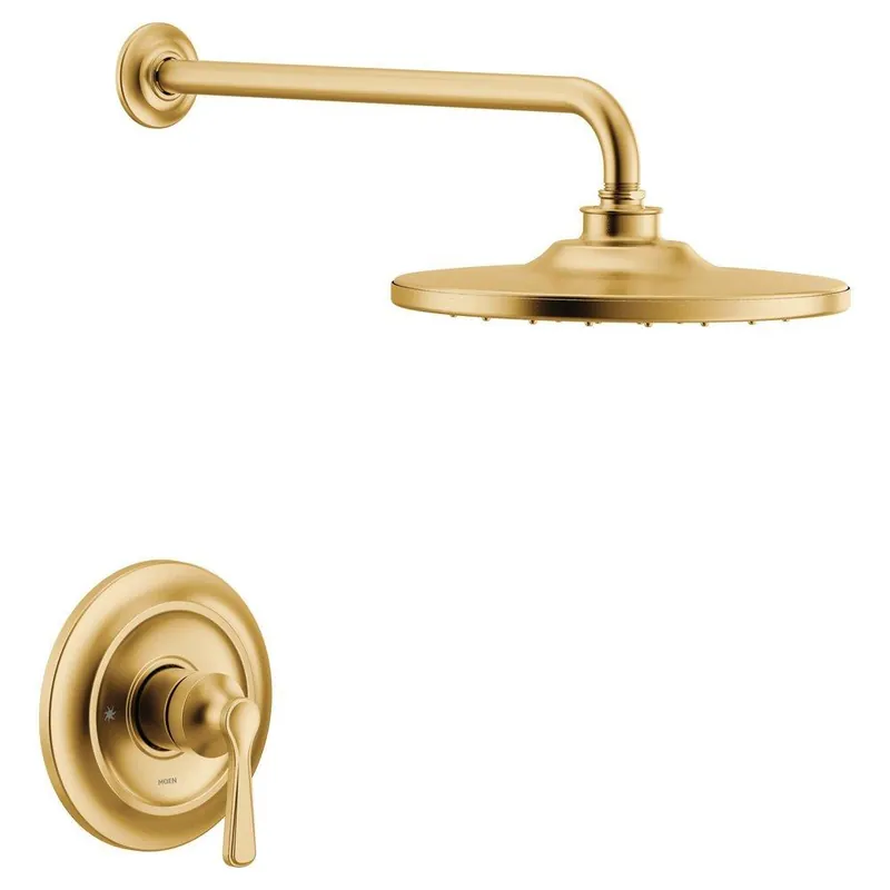 Moen UTS344302EPBG Belfield One Handle Single Function Shower Faucet in Brushed Gold (Trim Only)